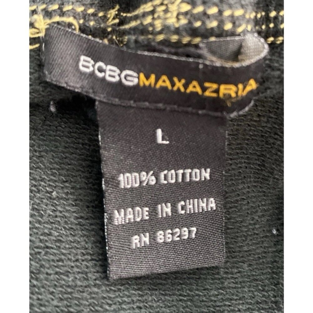 BCBG Maxazria Y2K Vintage Track Pants Blue Straight Leg Logo Women’s Size Large - Picture 8 of 16